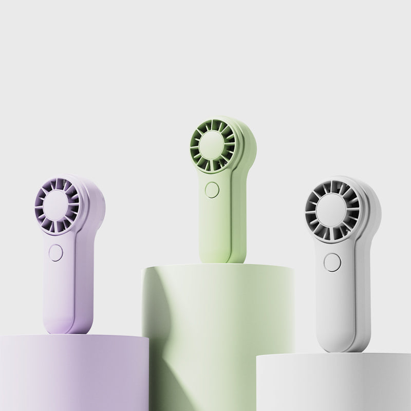 Mini Handheld Fan with 3-Speed Strong Wind - Portable Neck-Hanging Small Fan for Students, Dorm & Desk