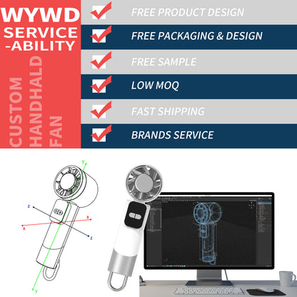 Handheld Cooling Fan: Digital Display & Portable Hook—Your Summer On-the-Go Ice-Cool Companion