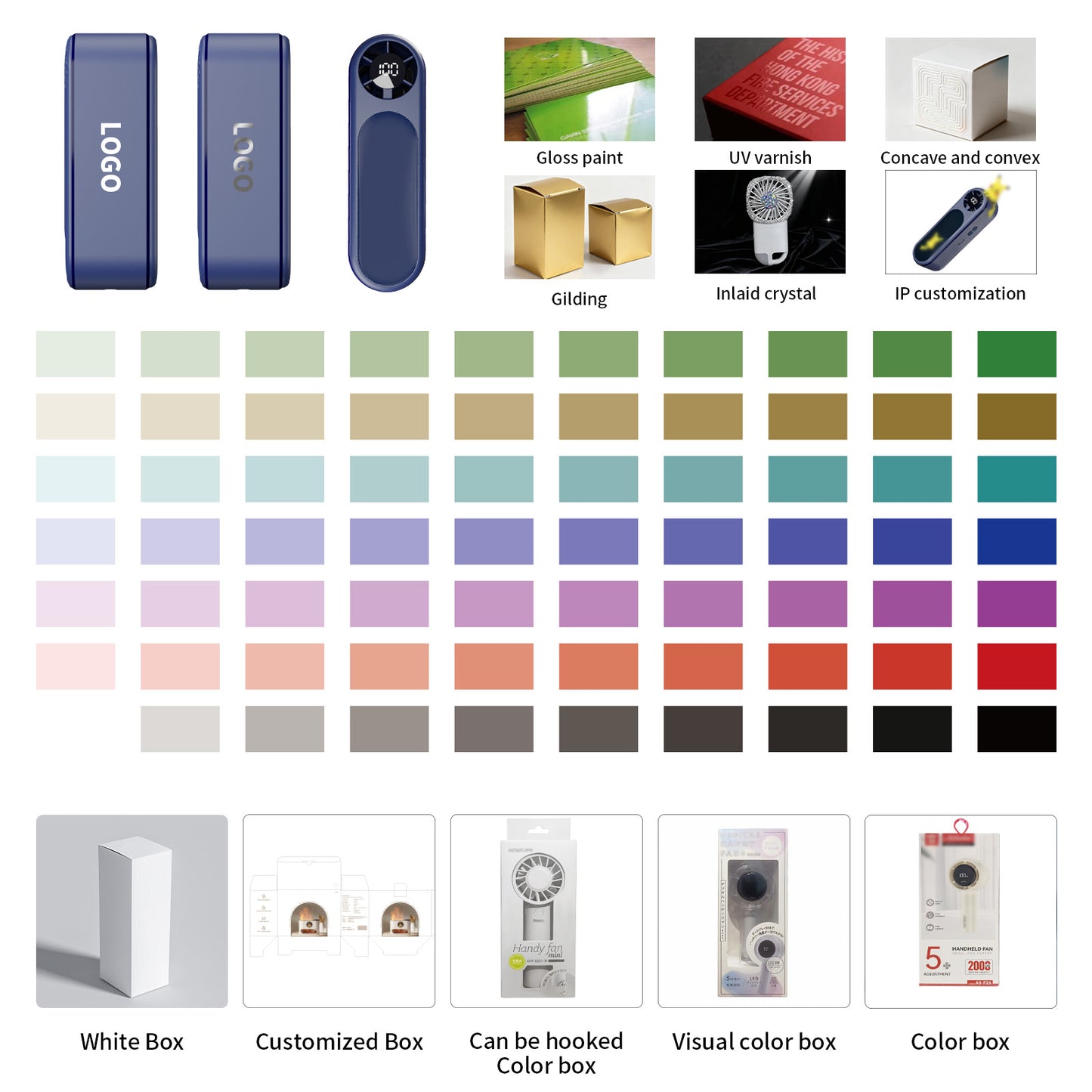WY-F38 Turbine Handheld Fan: High-Speed Refrigeration & Digital Display—Portable Dual-Color Cooling Companion