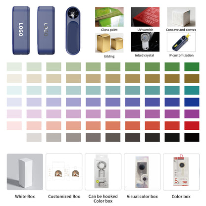 WY-F38 Turbine Handheld Fan: High-Speed Refrigeration & Digital Display—Portable Dual-Color Cooling Companion