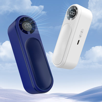 WY-F38 Turbine Handheld Fan: High-Speed Refrigeration & Digital Display—Portable Dual-Color Cooling Companion