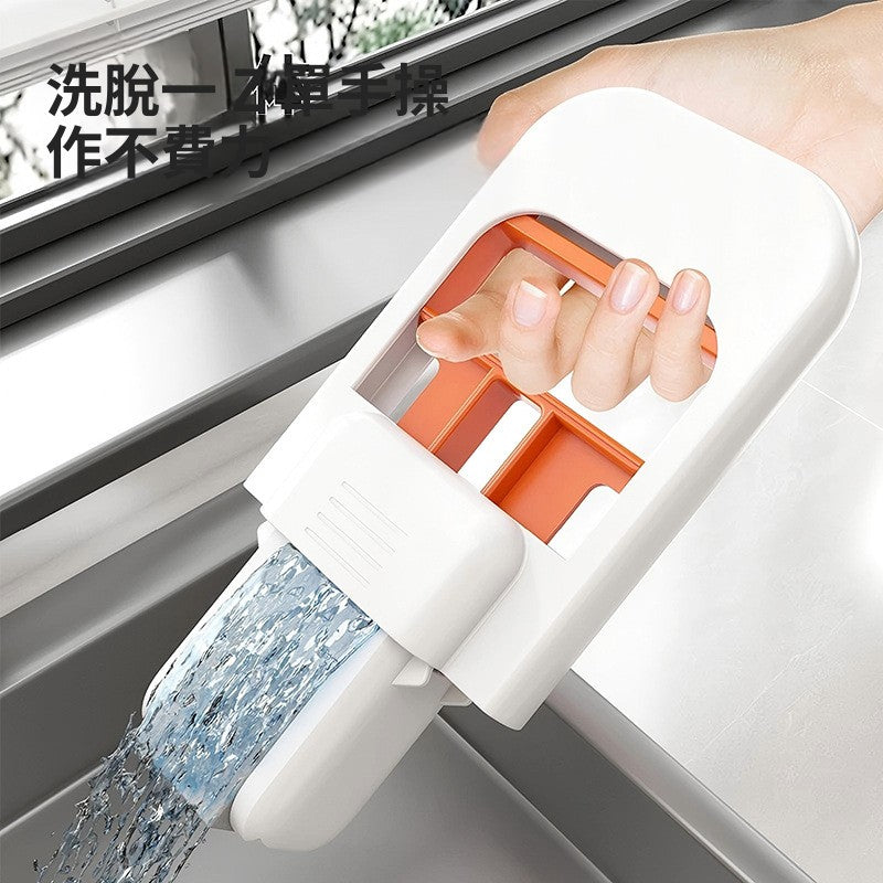 新款免手洗小拖把 桌面茶几清潔 吸水折疊耐用海綿手持膠棉拖把