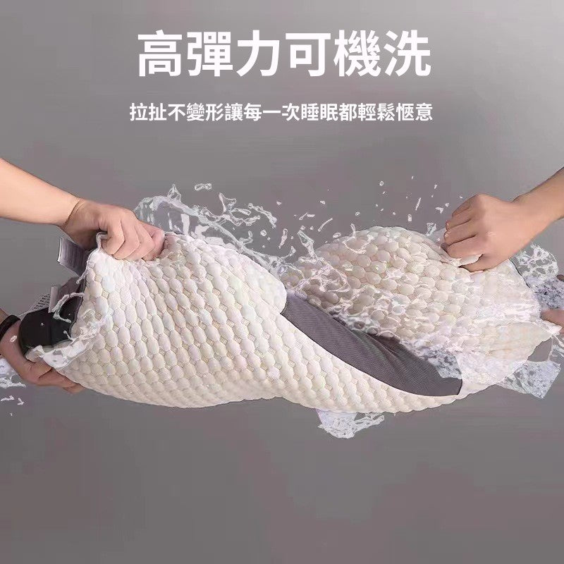 可水洗针织按摩枕头助睡眠 护颈枕芯学生 酒店家用