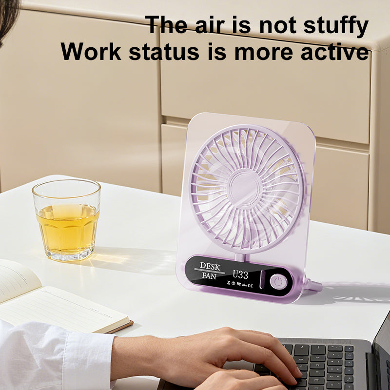 Multifunctional Handheld Fan | Dual-use for Handheld & Desktop Stand Summer Cooling Helper