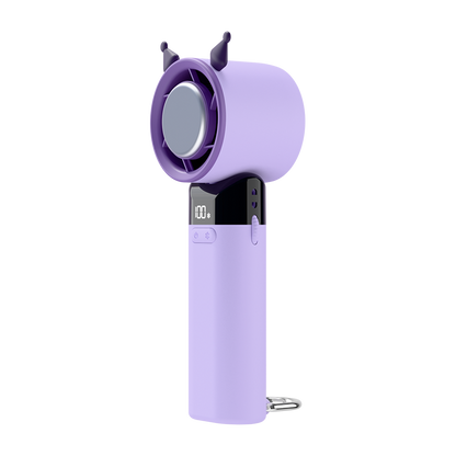 Hurricane Mini Fan (Lavender): Ice-Cool Cooling & 100-Speed Adjustment—Summer's High-Tech Cooler